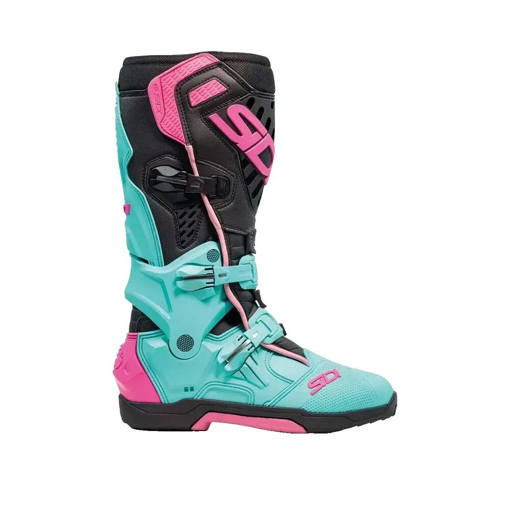 Bottes de motocross Sidi Crossair Mint/Noir/Rose 1/5
