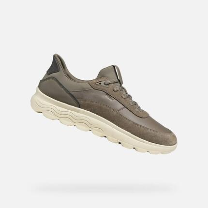 Baskets Homme U SPHERICA PLUS Vert Militaire/Marron Foncé