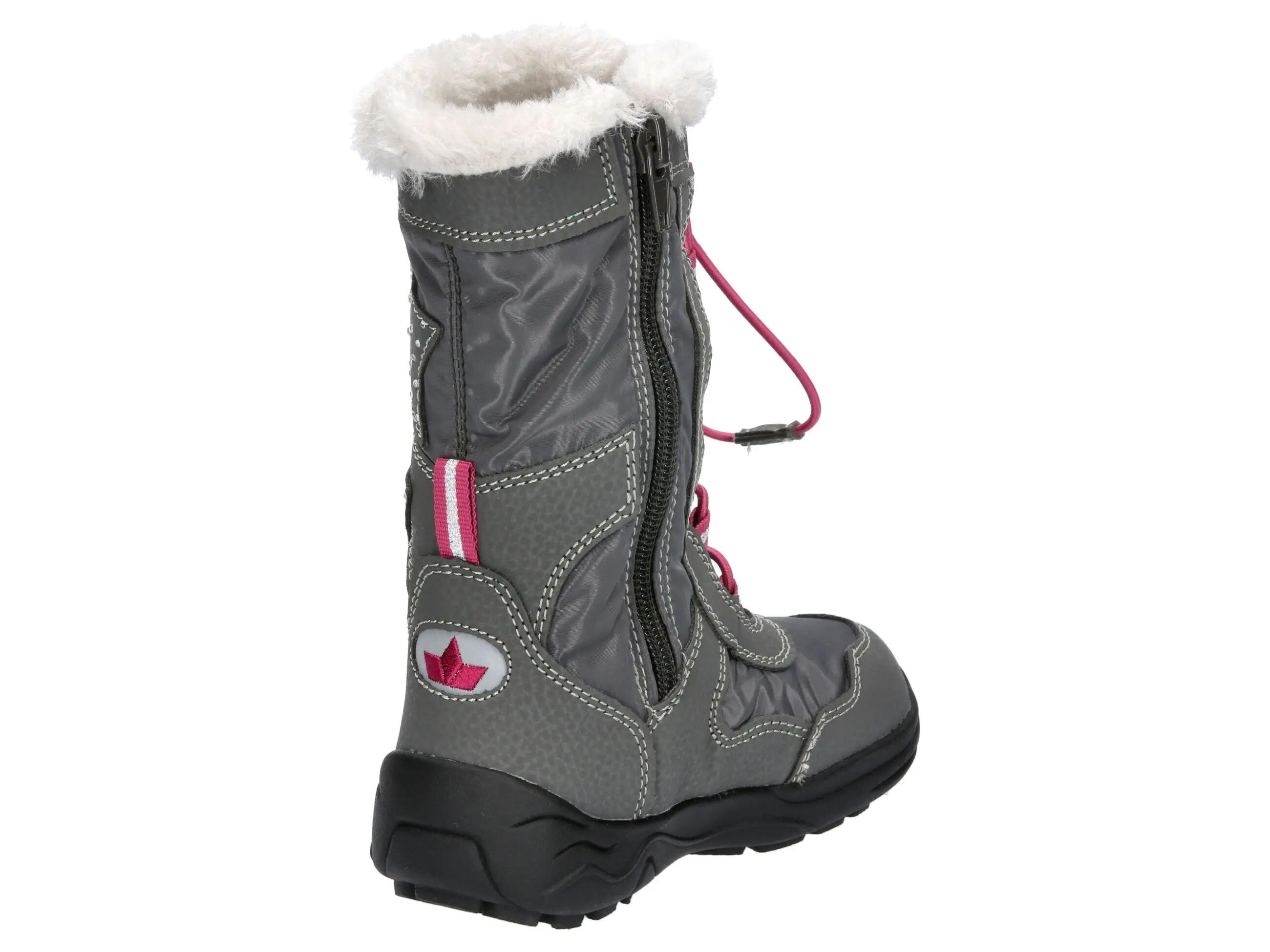 Bottes hiver LICO Cathrin filles nylon imperméable gris 4/6