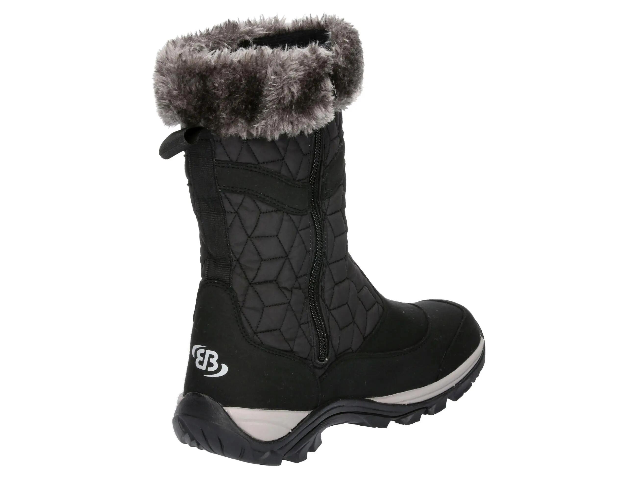 Bottes hiver Brütting Elisa femmes noir, nylon imperméable 4/6