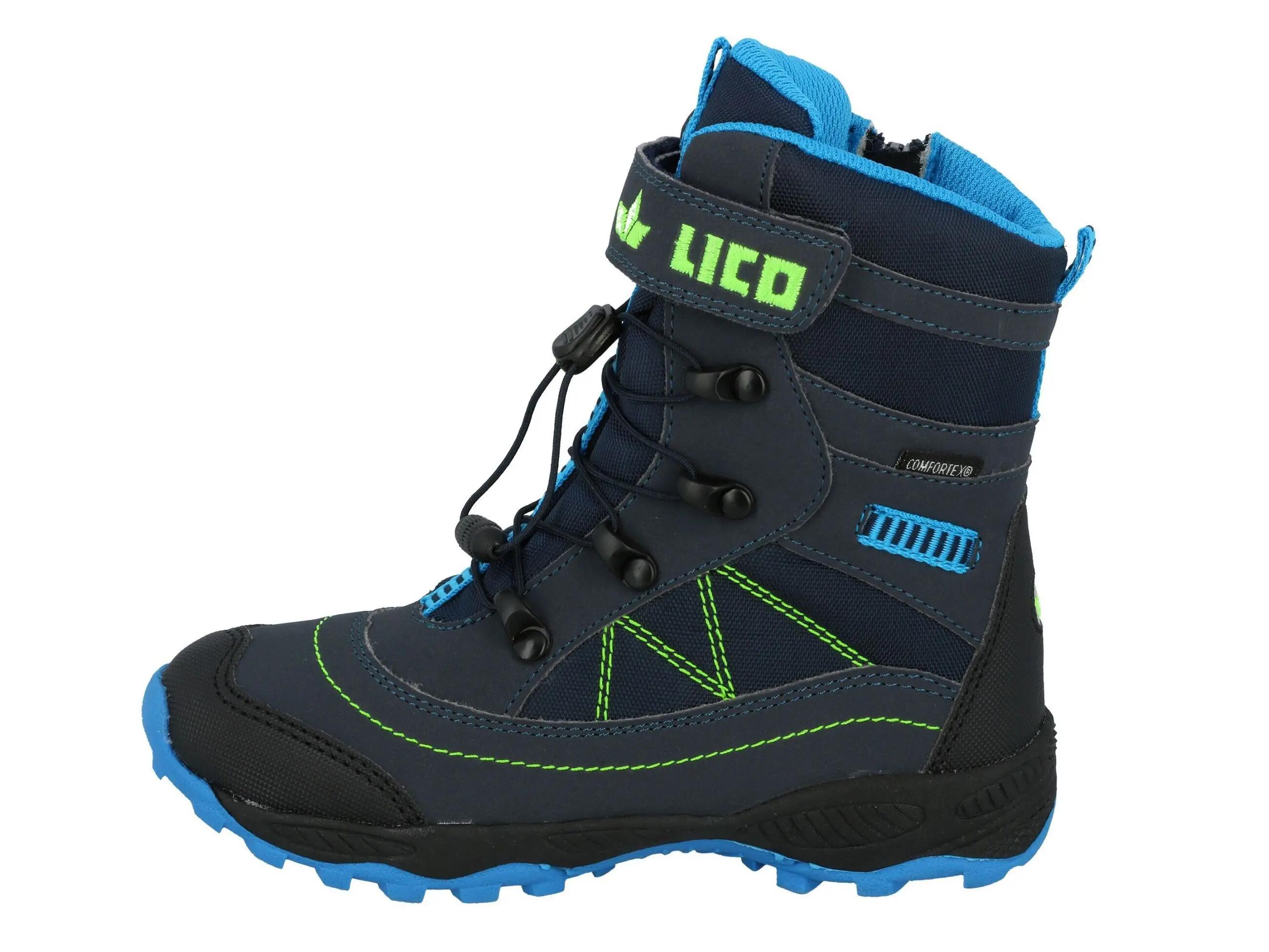 Bottes hiver LICO Sundsvall VS garçon bleu nylon imperméable 2/6
