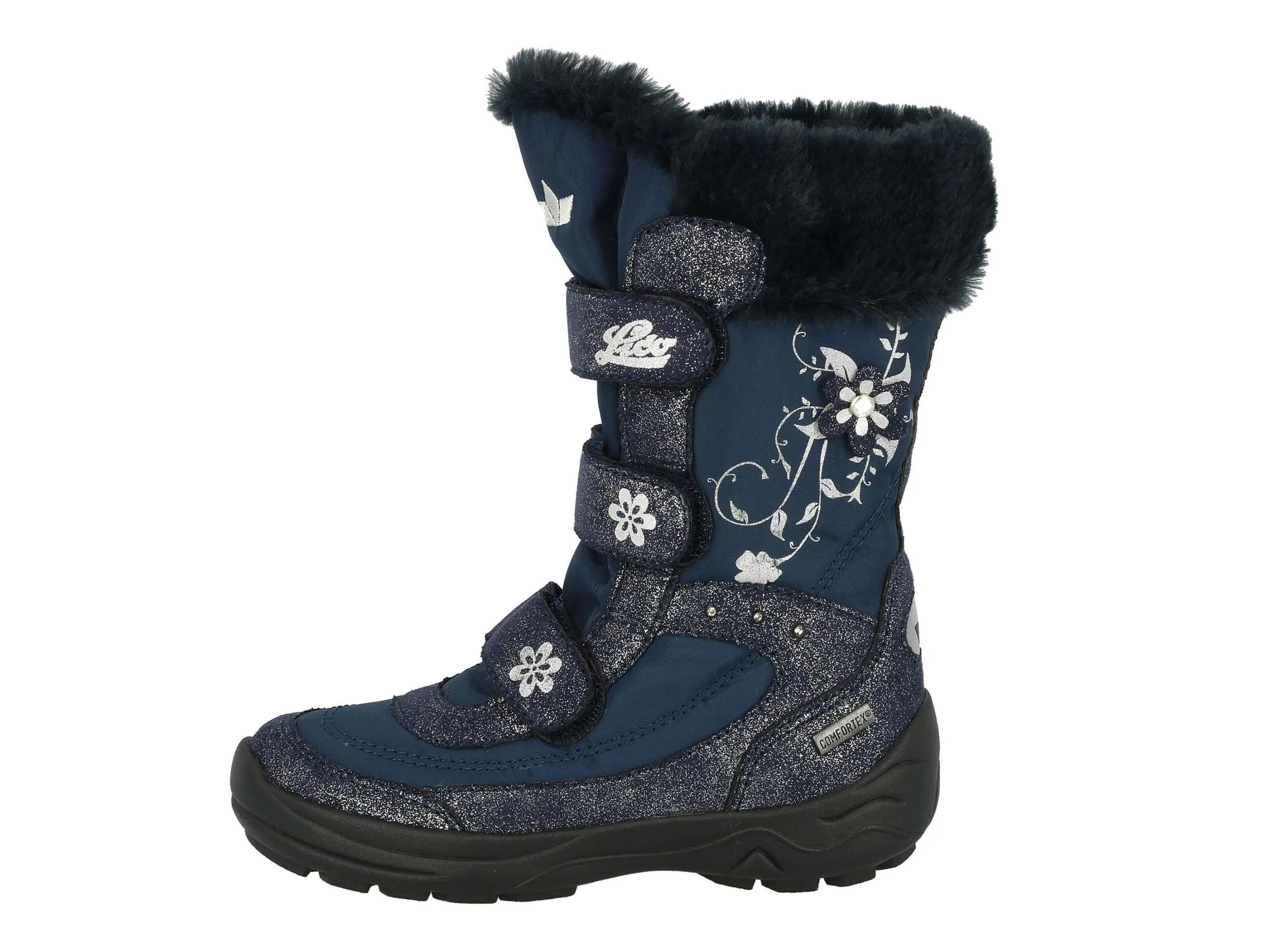 Chaussure hiver LICO Mary V filles nylon imperméable velcro TPR 2/6