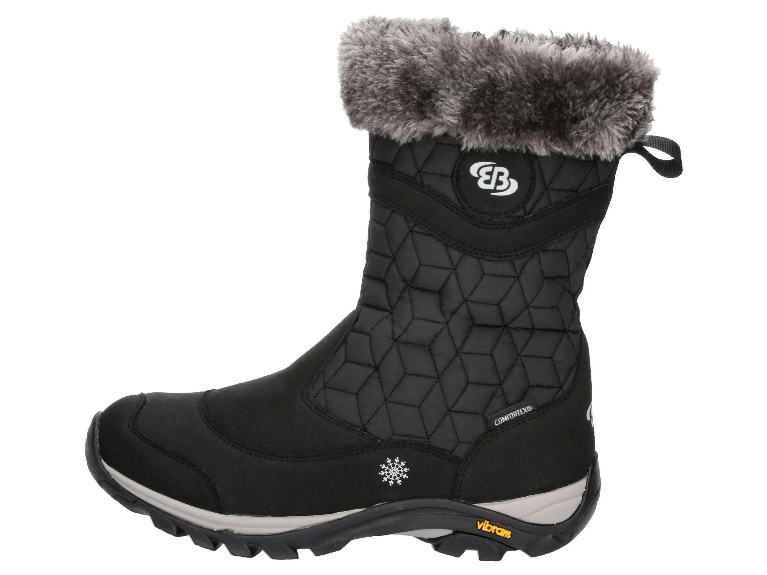 Bottes hiver Brütting Elisa femmes noir, nylon imperméable 2/6