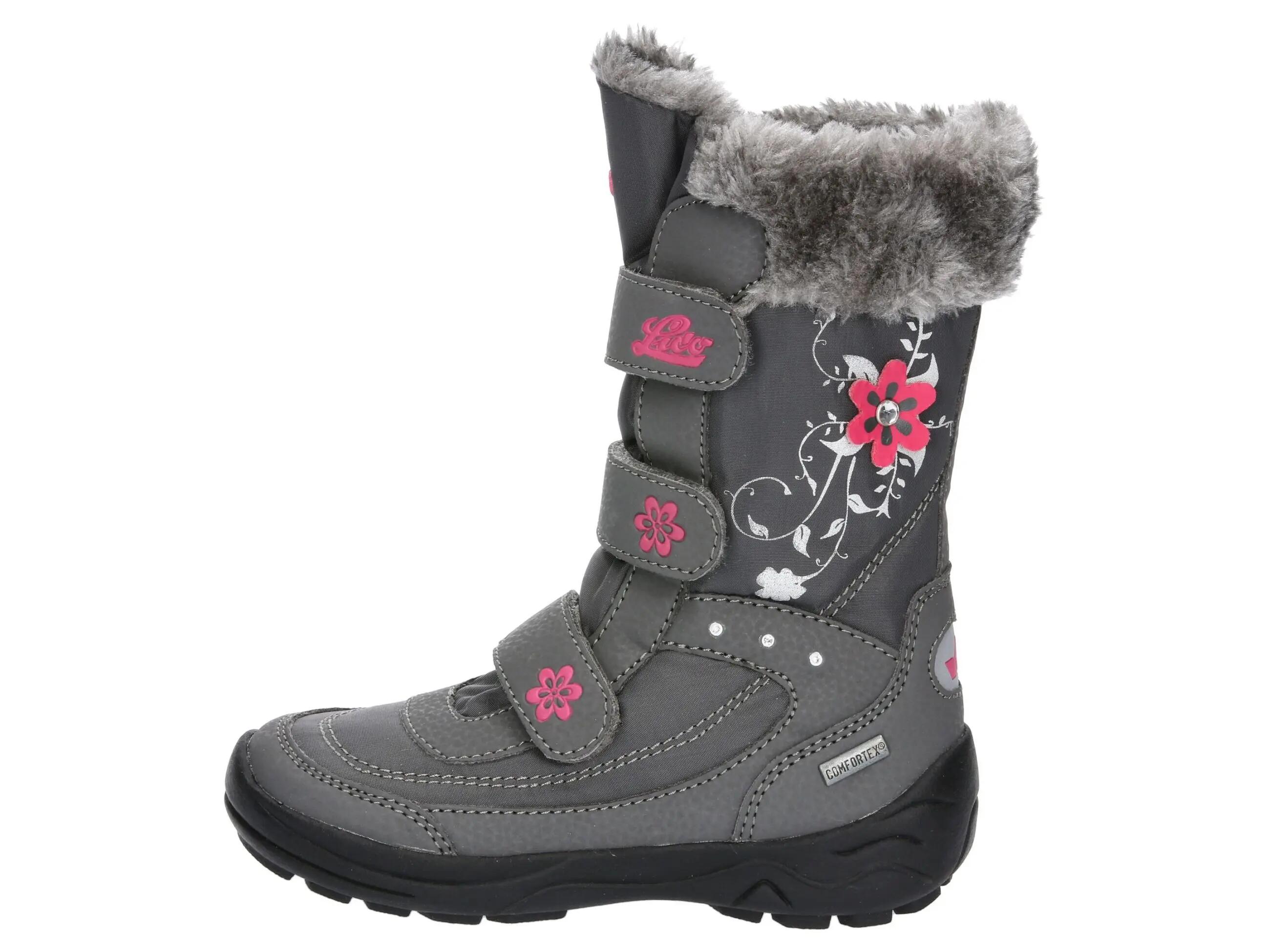 Bottes hiver LICO Mary V filles nylon imperméables velcro TPR 2/6