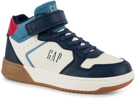 Dziecięce buty sneakersy sportowe wysokie chłopięce dla chłopca na rzep GAP CHIC