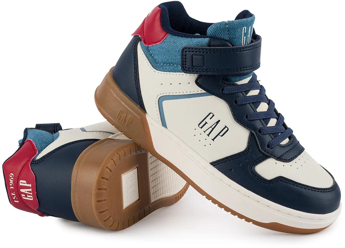 Dziecięce buty sneakersy sportowe wysokie chłopięce dla chłopca na rzep GAP CHIC 8/12