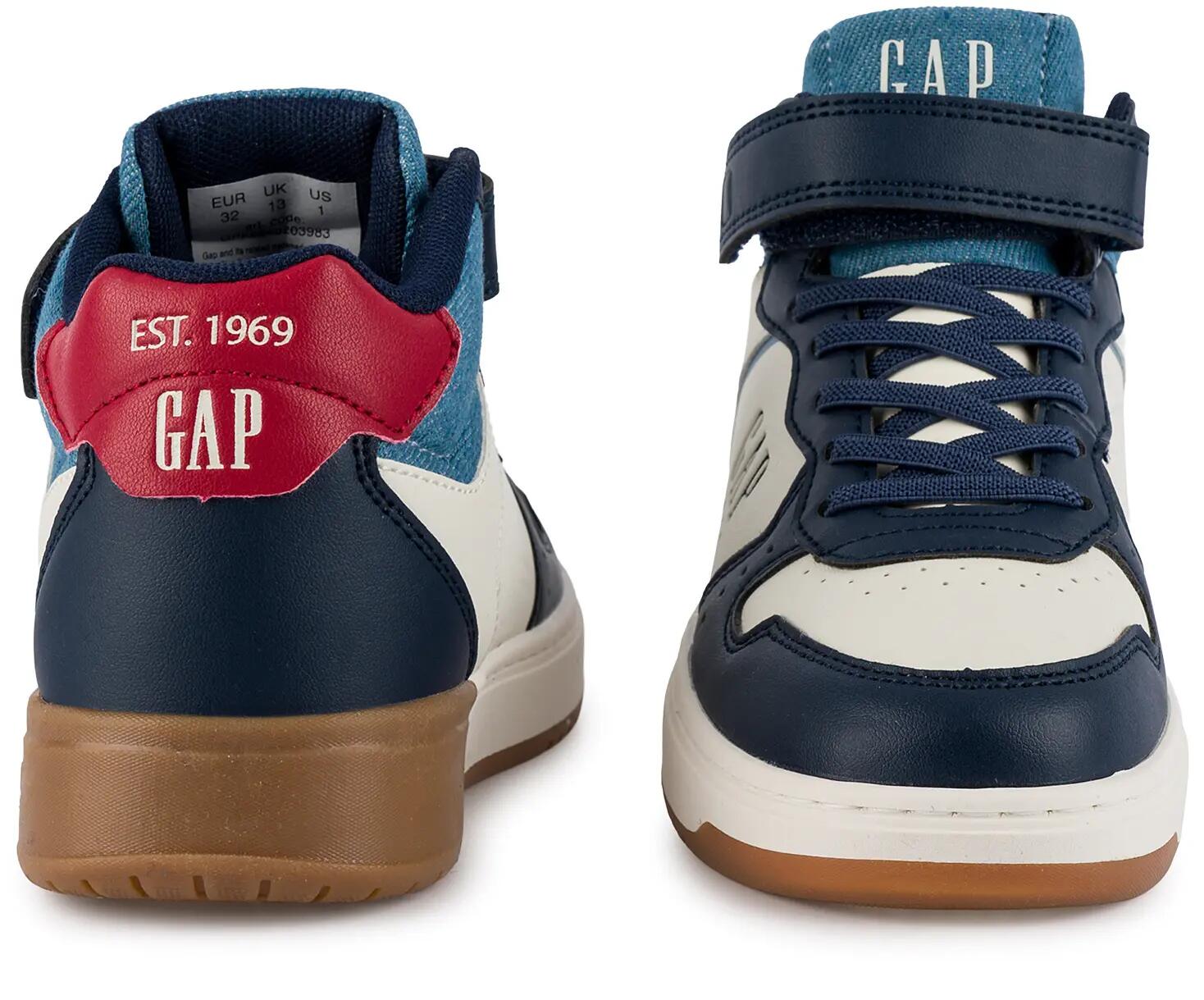 Dziecięce buty sneakersy sportowe wysokie chłopięce dla chłopca na rzep GAP CHIC 7/12