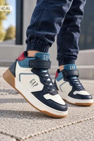 Dziecięce buty sneakersy sportowe wysokie chłopięce dla chłopca na rzep GAP CHIC 3/12