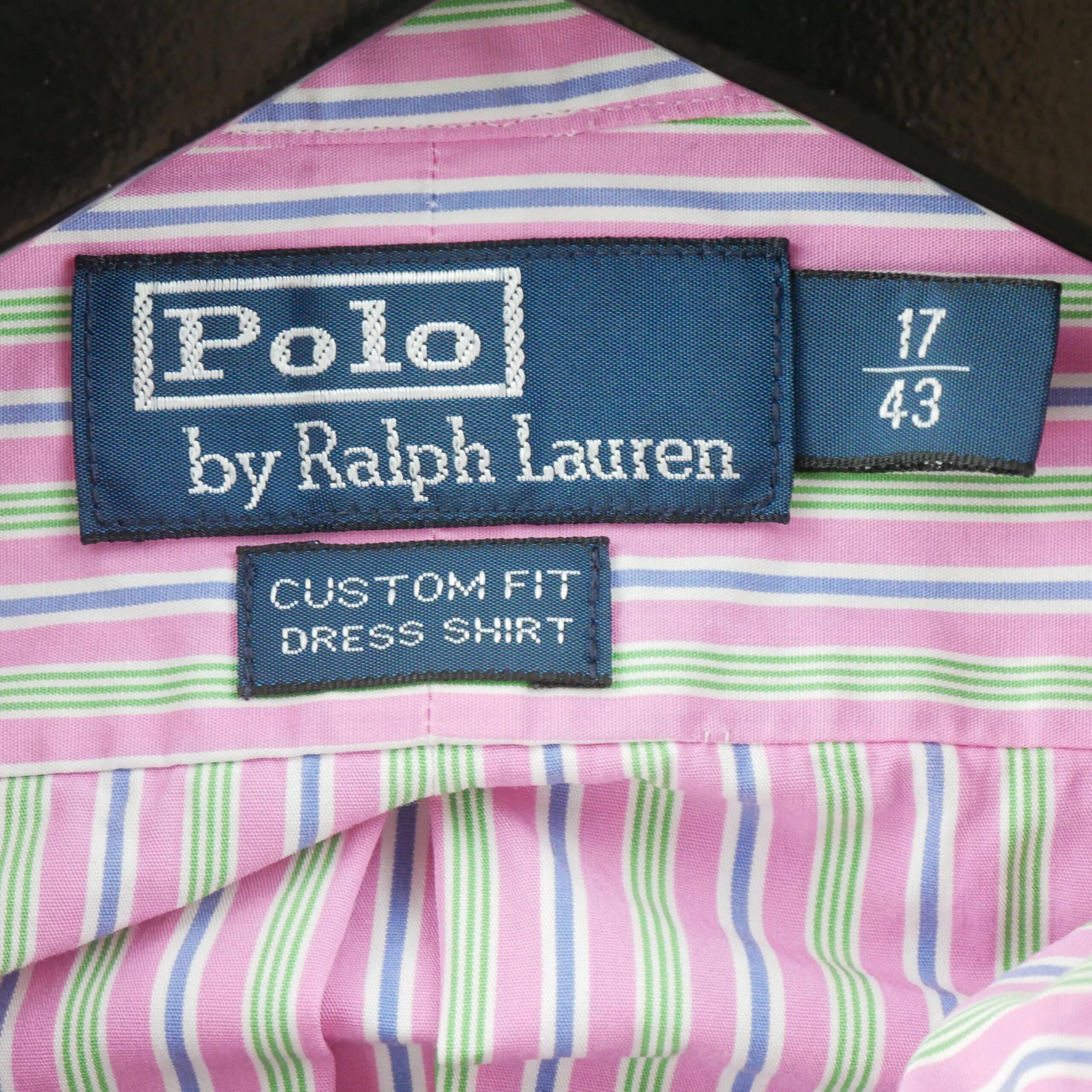 Seconde vie - Chemise classiques Homme à rayures Rose - Excellent 5/7