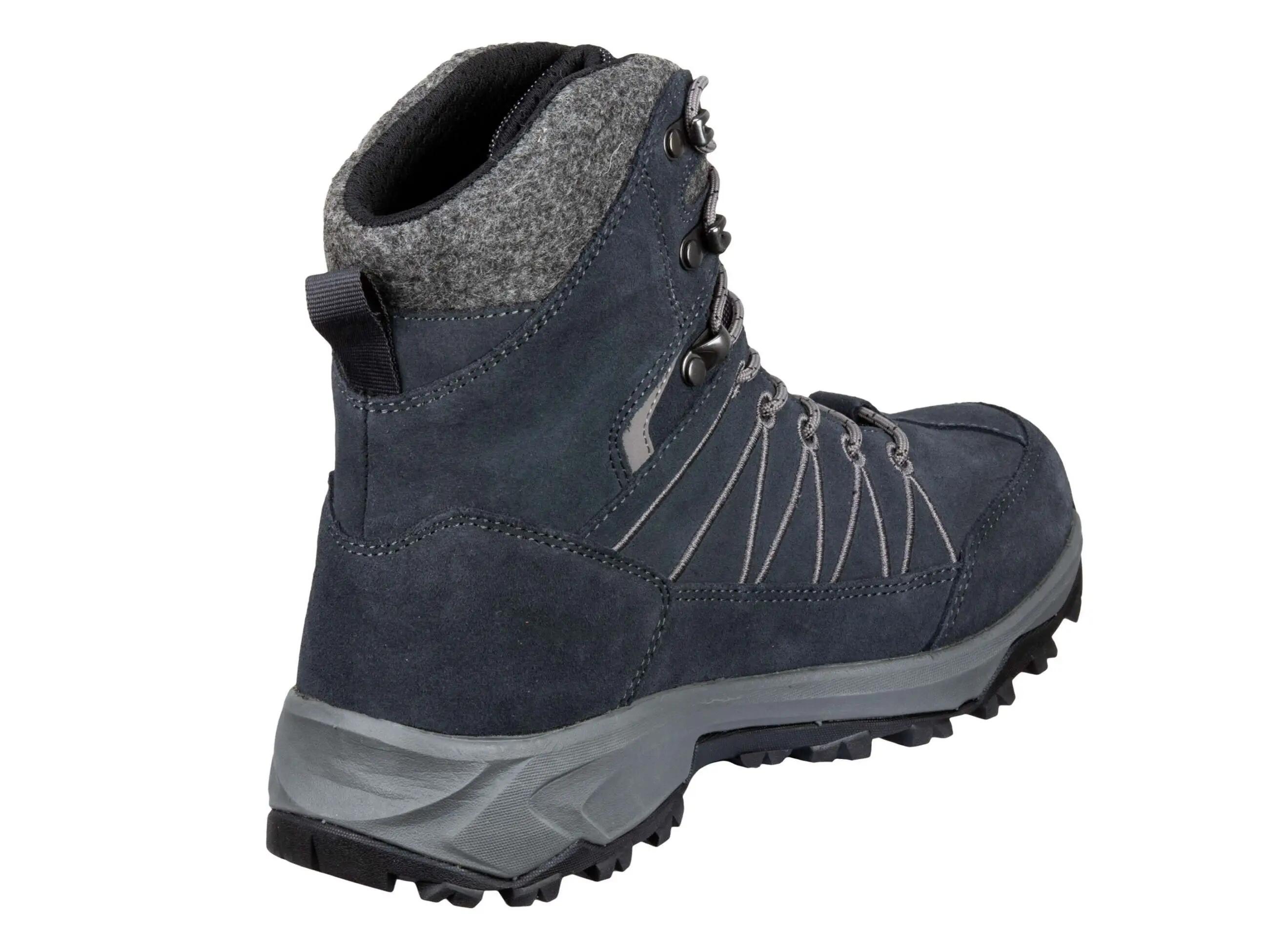 Chaussure d'hiver Brütting Huntington cuir velours bleu imperméable 4/6