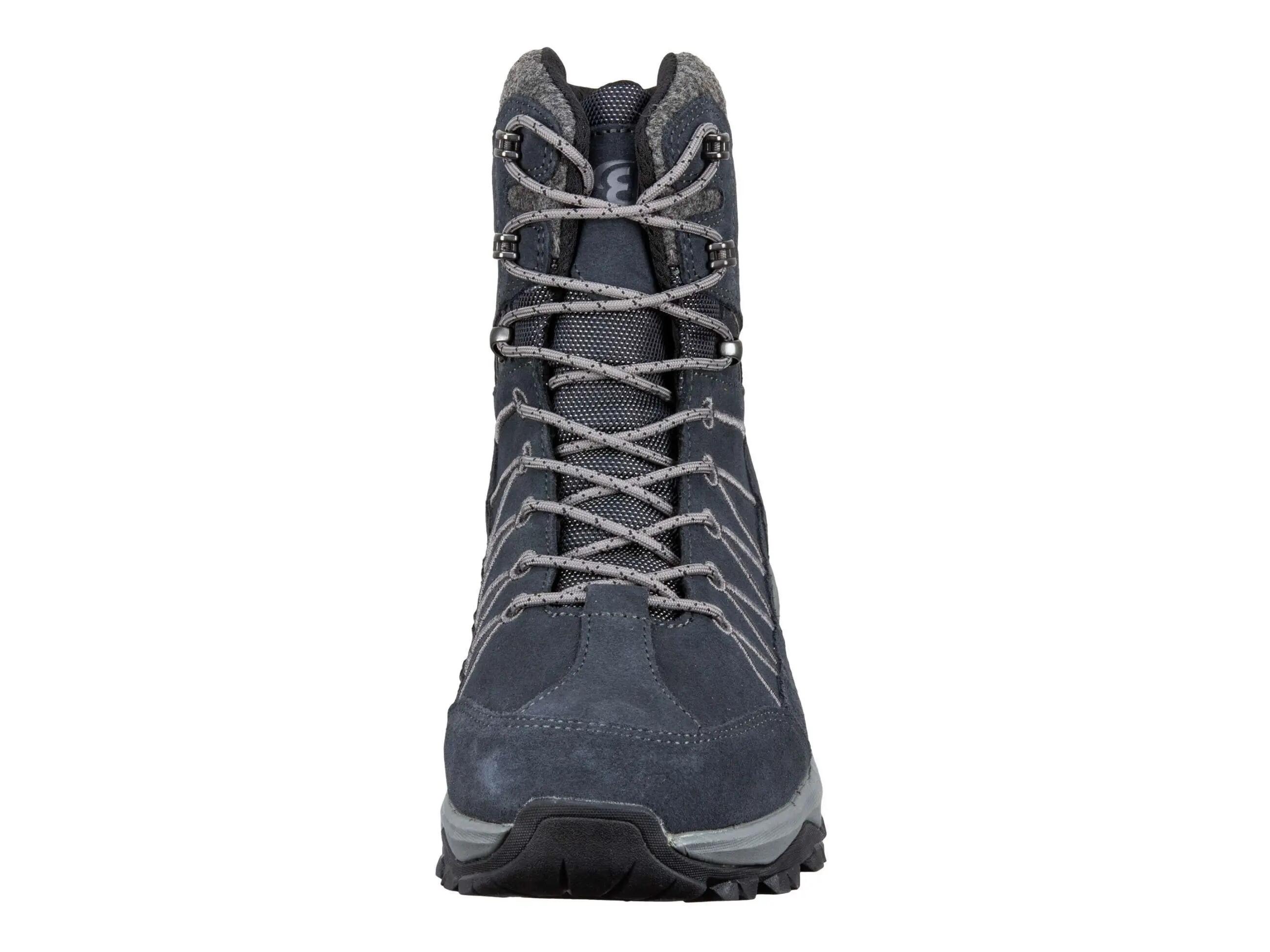 Chaussure d'hiver Brütting Huntington cuir velours bleu imperméable 3/6