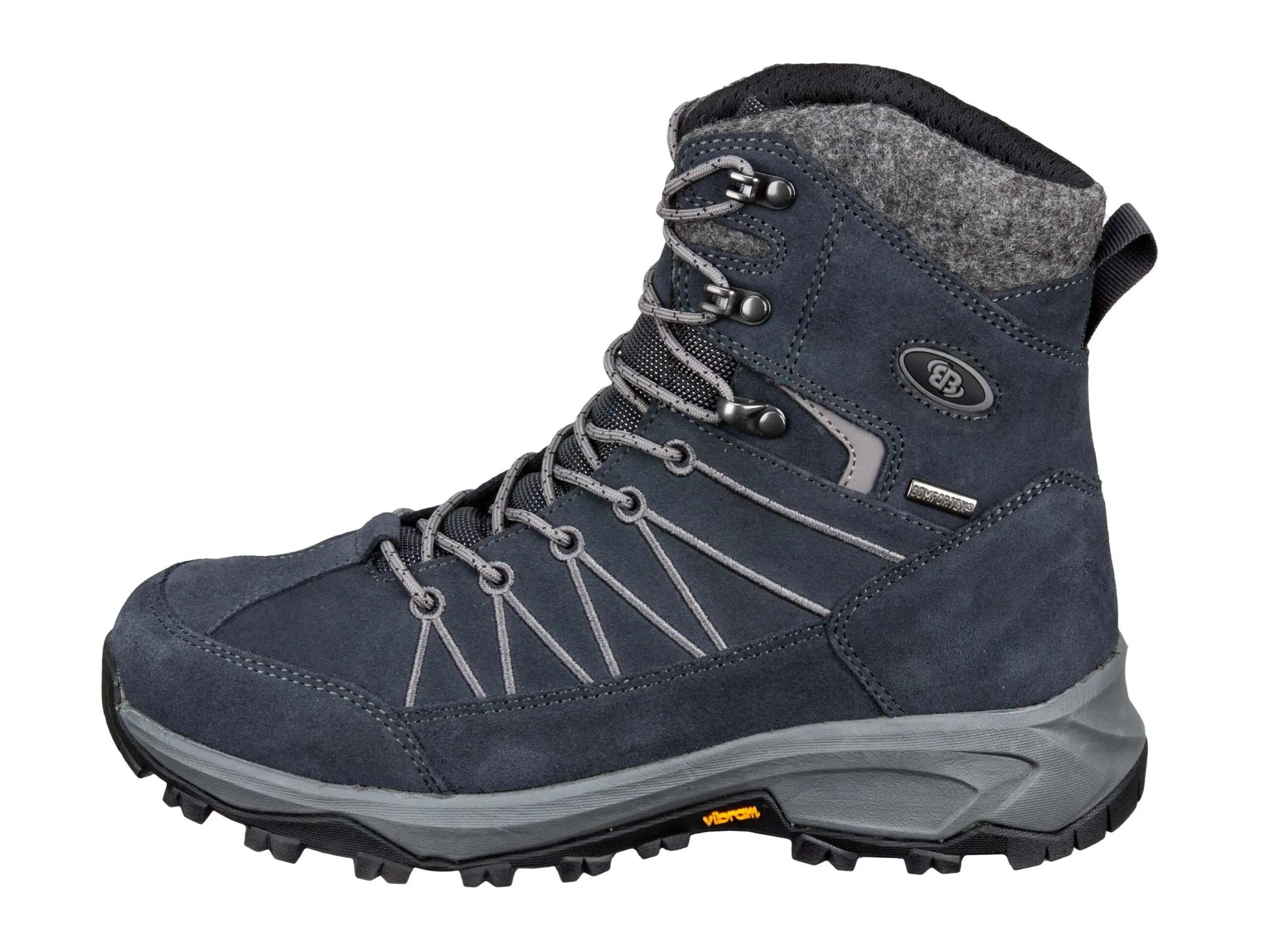 Chaussure d'hiver Brütting Huntington cuir velours bleu imperméable 2/6