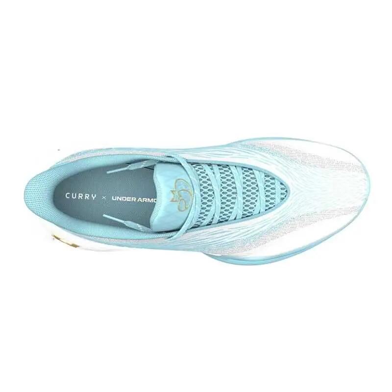 Chaussures de Basketball Under Armour Curry Fox 3 "White Light Sky blue" 4/5