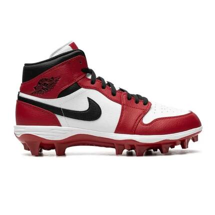 Crampons de Football Americain moulés Jordan 1 Mid rouge