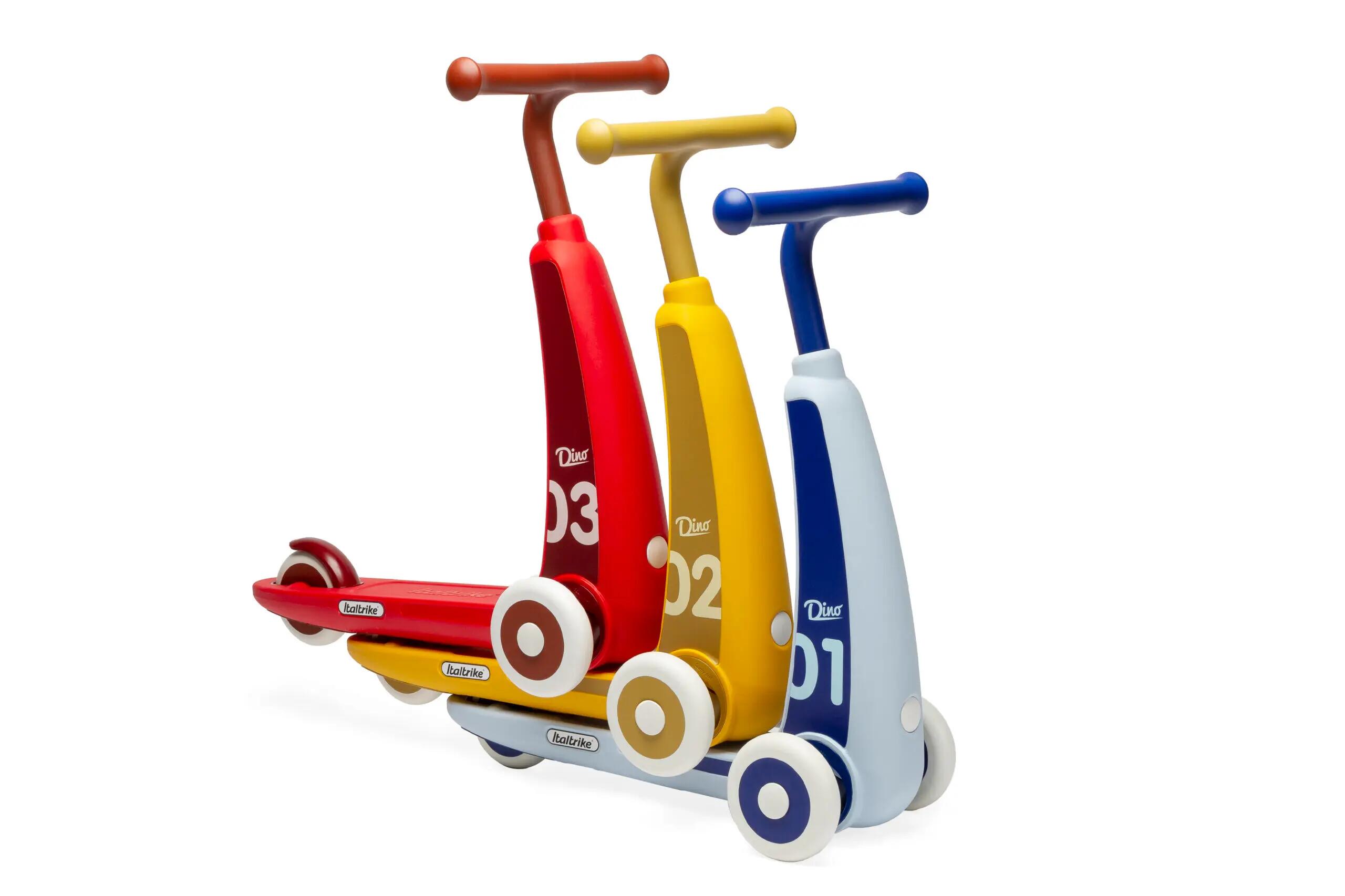 Italtrike Dino Monopattino a tre ruote bambini 2-4 anni Giallo 4/7