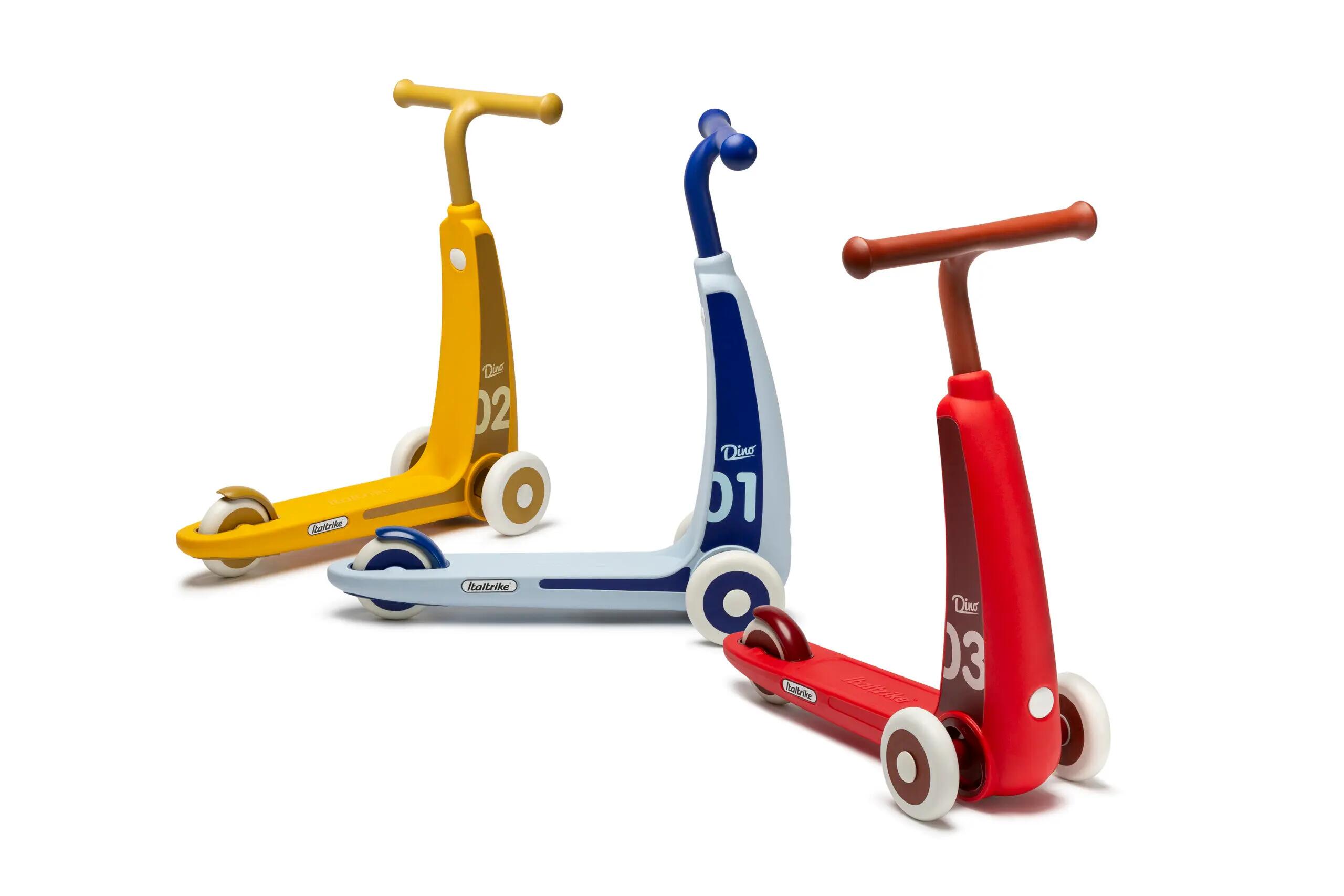 Italtrike Dino Monopattino a tre ruote bambini 2-4 anni Giallo 3/7
