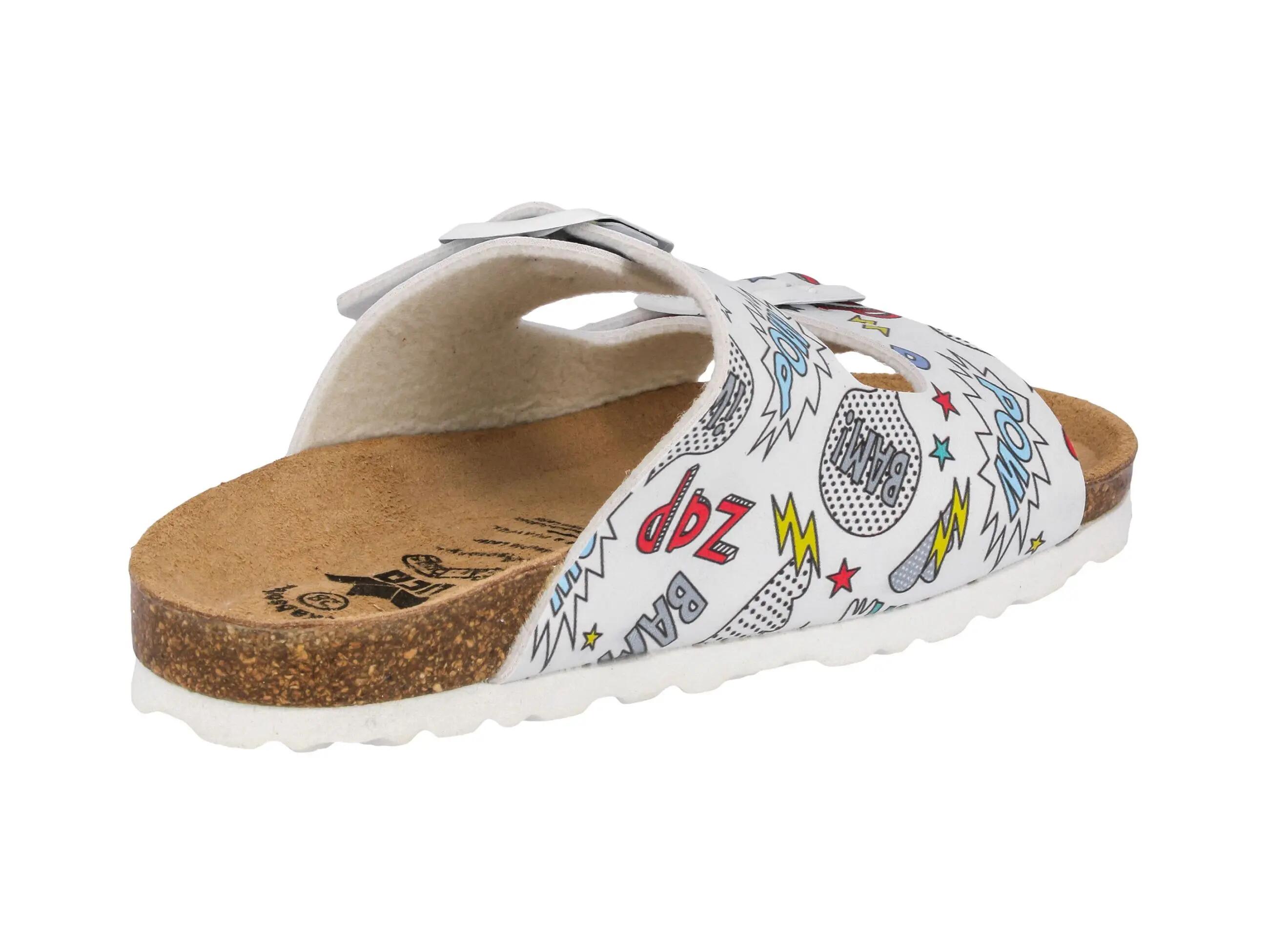 Pantoffels - Meisjes - LICO Bioline Zippy - Synthetisch, gespen, EVA-zool 4/6