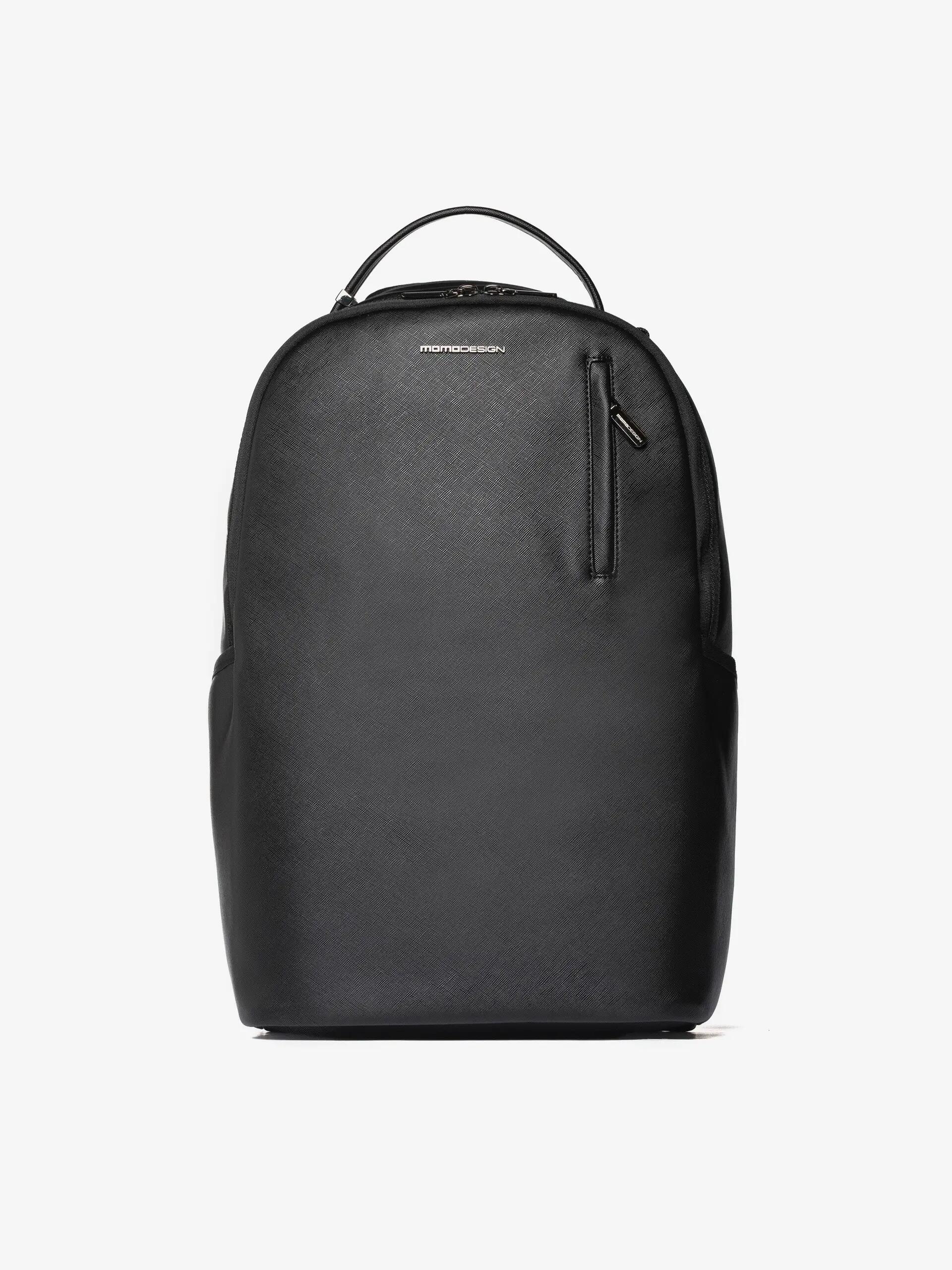 Rucsac Momo Design Negru Polyurethane cu Fermoar 46x29x15 cm