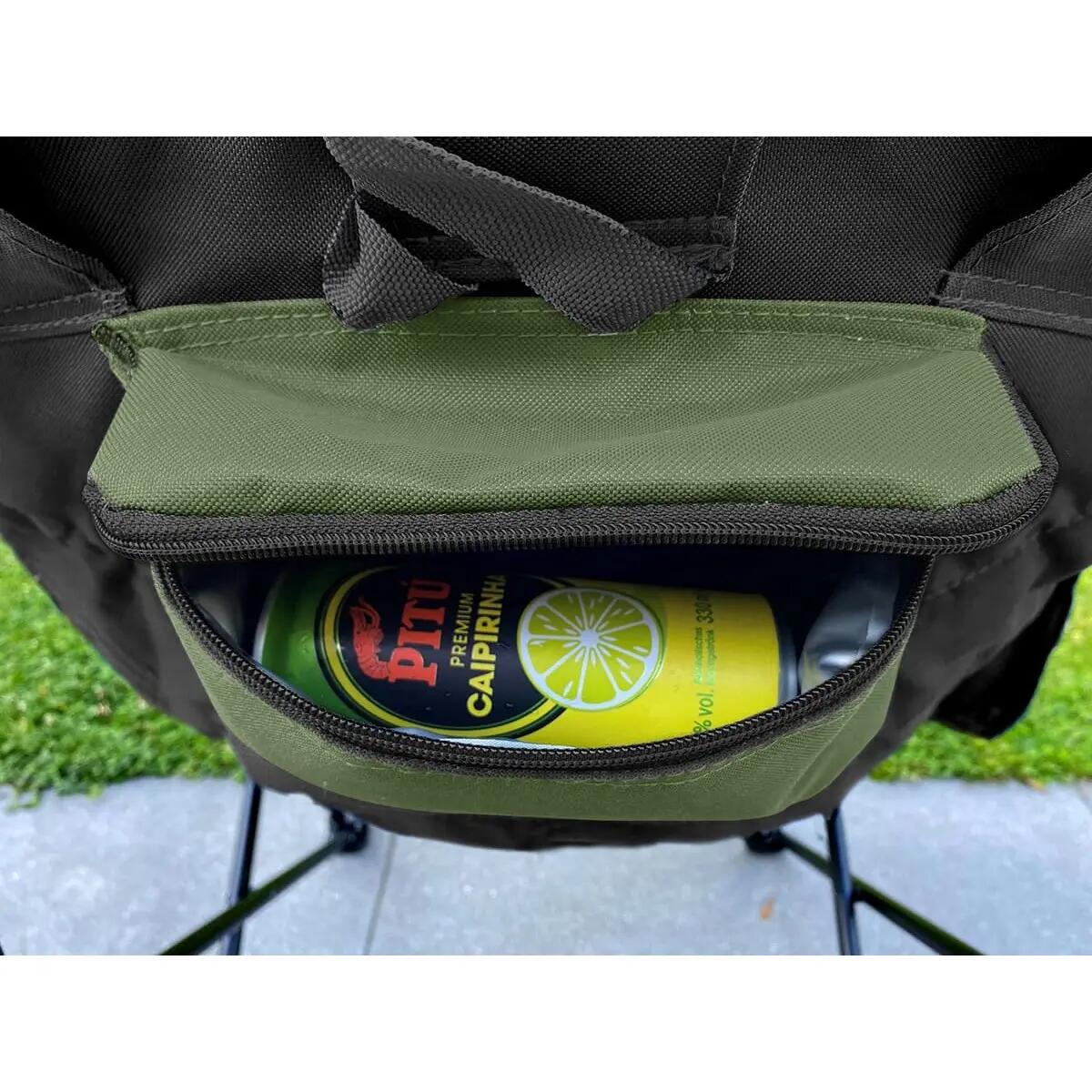 Gebraucht - Campingstuhl Moonchair Sirkka - klappbar, Kühlfach, Getränkehalter 7/12