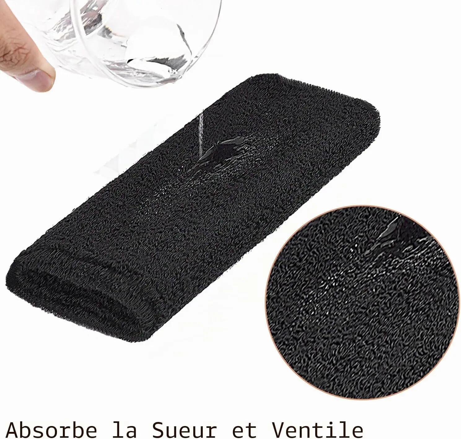 Lot de 2 Bracelets de Sport élastiques en Coton 15,2 cm 5/7