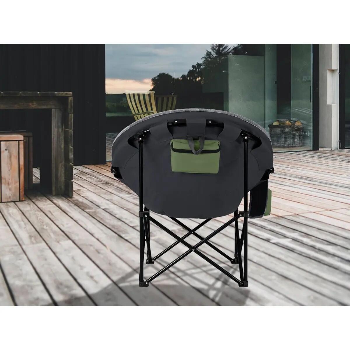 Gebraucht - Campingstuhl Moonchair Sirkka - klappbar, Kühlfach, Getränkehalter 3/12