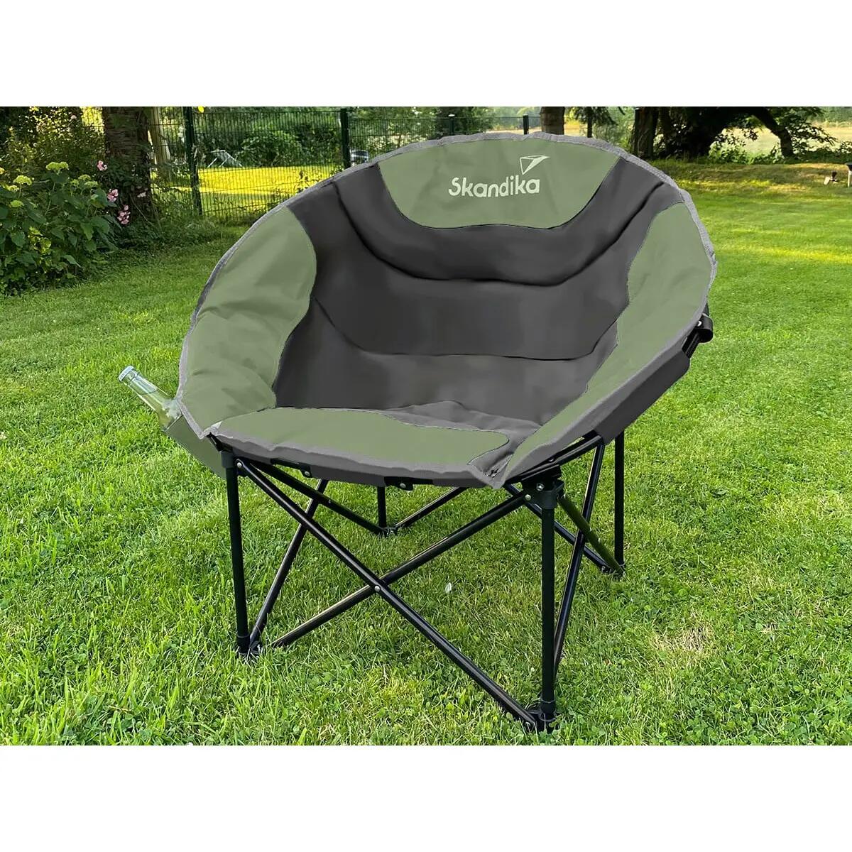 Gebraucht - Campingstuhl Moonchair Sirkka - klappbar, Kühlfach, Getränkehalter 2/12