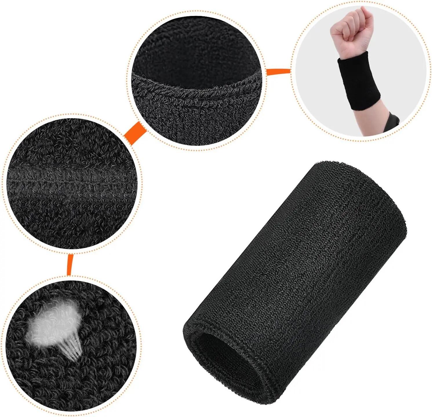 Lot de 2 Bracelets de Sport élastiques en Coton 15,2 cm 2/7