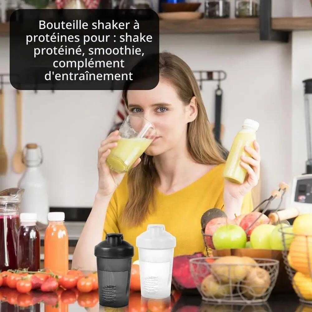 Shakers à protéines avec boule de mélange en acier inoxydable de 400 ml 6/6