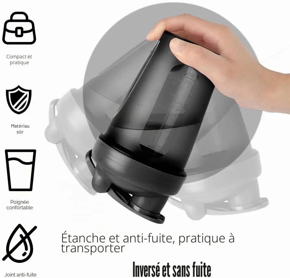 Shakers à protéines avec boule de mélange en acier inoxydable de 400 ml 4/6