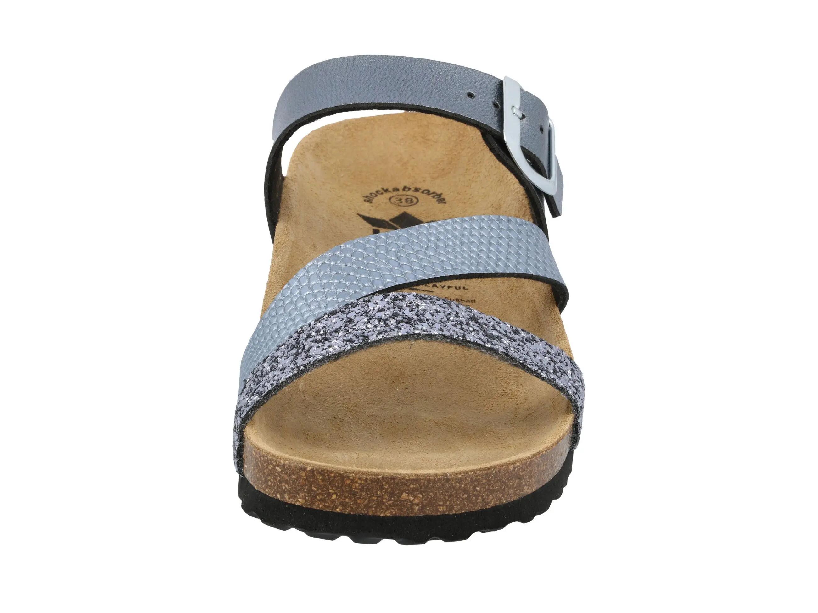 Mule LICO Natural Glitter femme synthétique boucles cuir 3/6