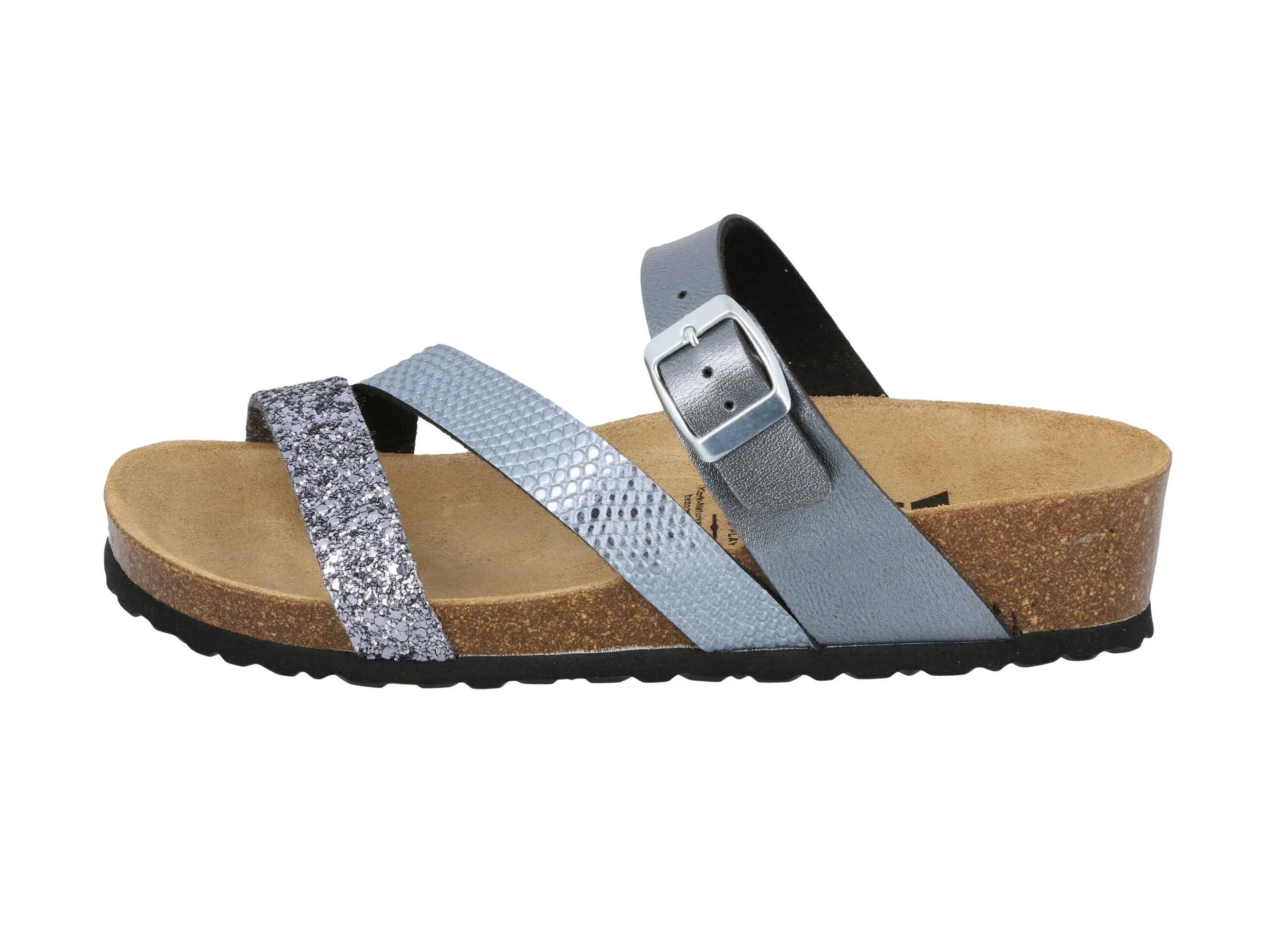 Mule LICO Natural Glitter femme synthétique boucles cuir 2/6