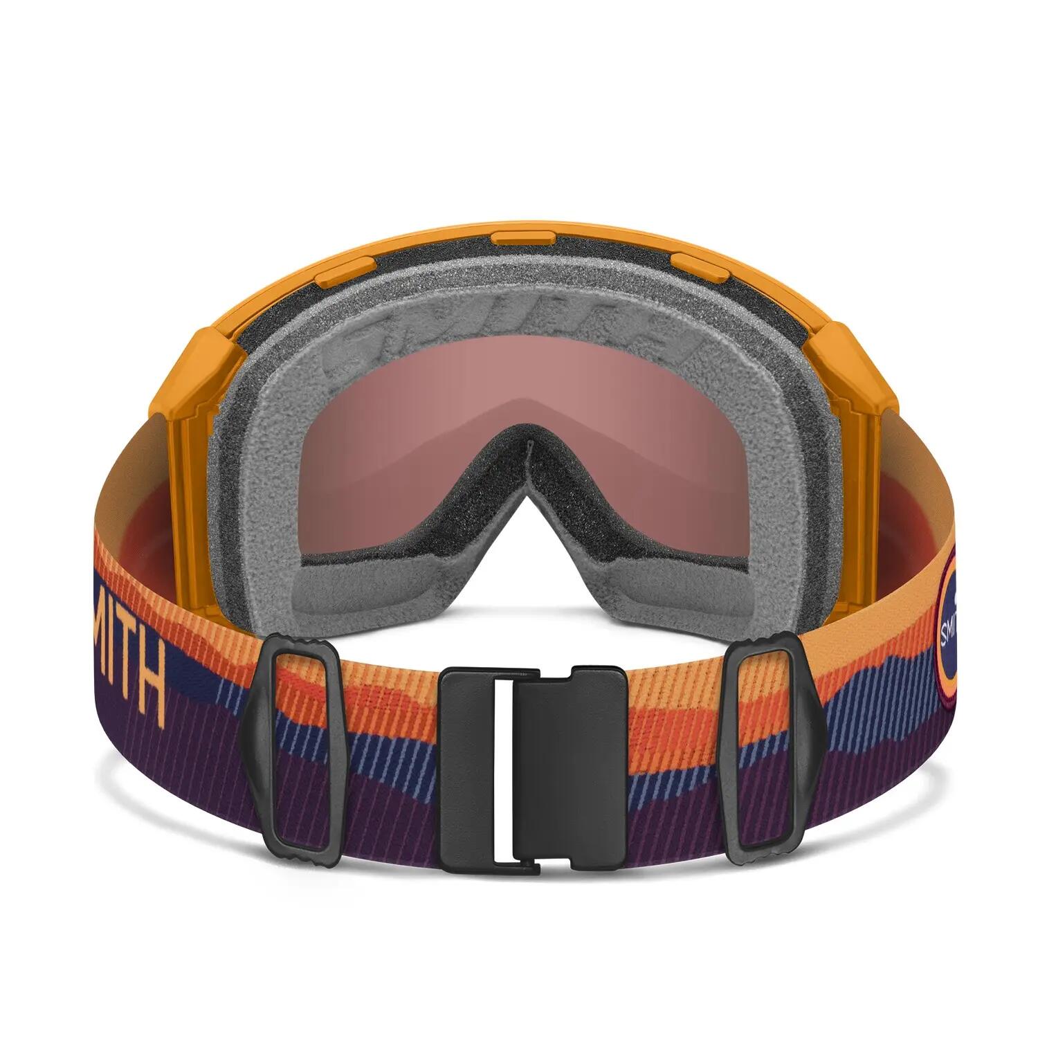 Masque de ski Smith 4D Mag XL Electric Orange Sunrise ChromaPop Homme 4/4