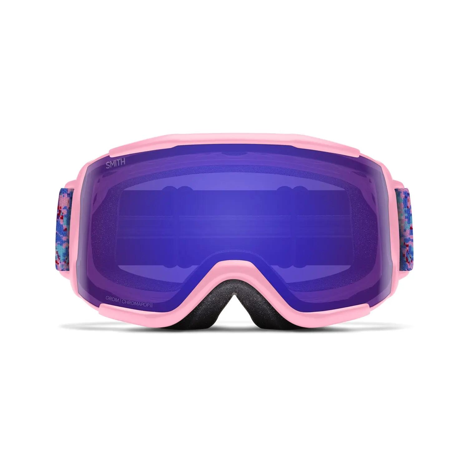 Masque de ski Smith Grom Bright Pink Lofi Butterfly ChromaPop Catégorie 2 Fille 3/4