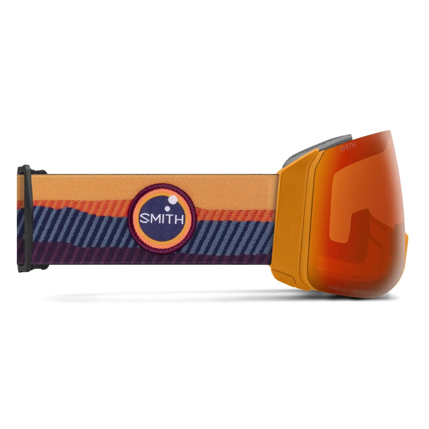 Masque de ski Smith 4D Mag XL Electric Orange Sunrise ChromaPop Homme 2/4