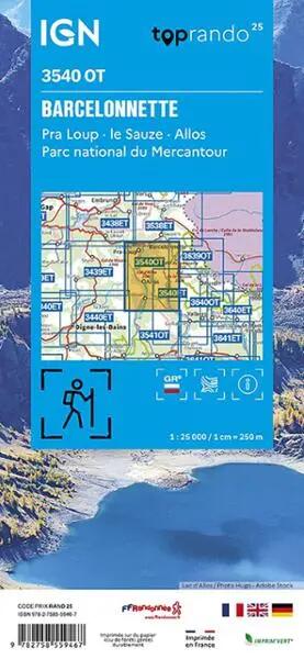 3540OT BARCELONNETTE PRA LOUP LA SAUZE ALLOS PN MERCANTOUR 2/2