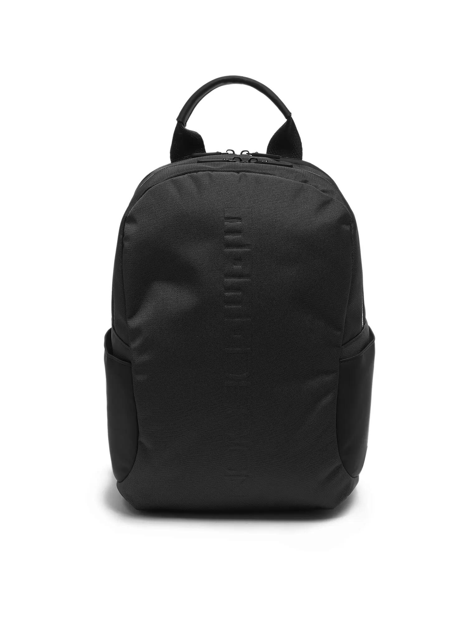 Rucsac Momo Design negru poliuretan cu fermoar - Volante Prime casual