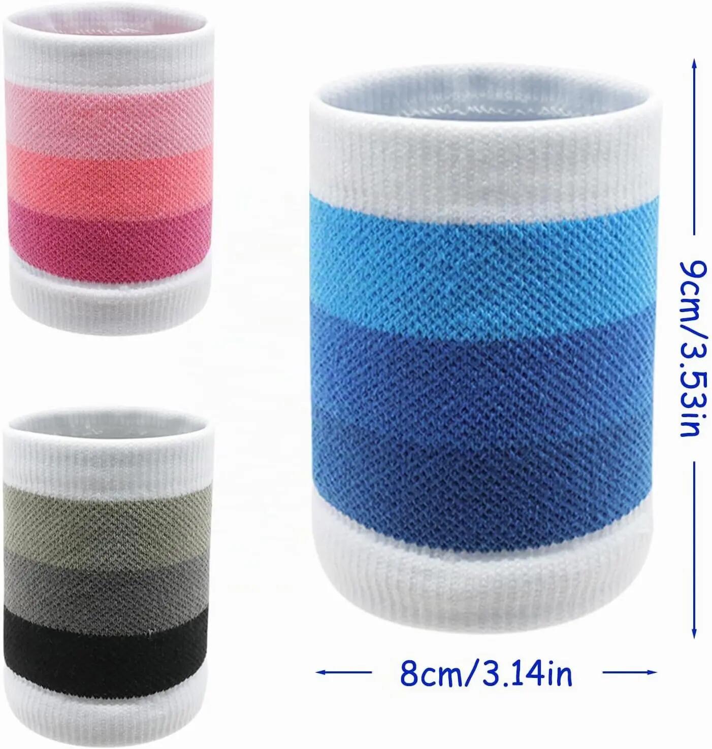 2 Pièces Bandeau Poignet, Serre-Poignets Bracelets Absorbants, Sport Bandeau de 2/5
