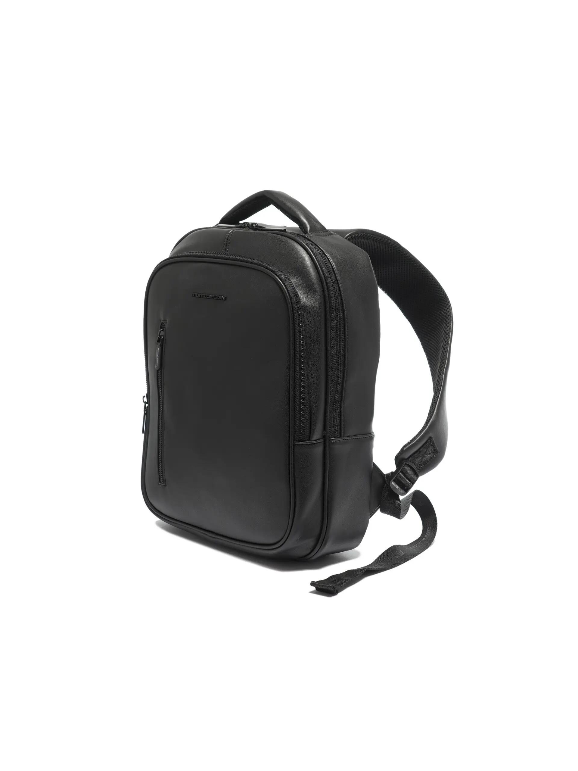Rucsac Momo Design Negru Poliuretan cu Fermoar