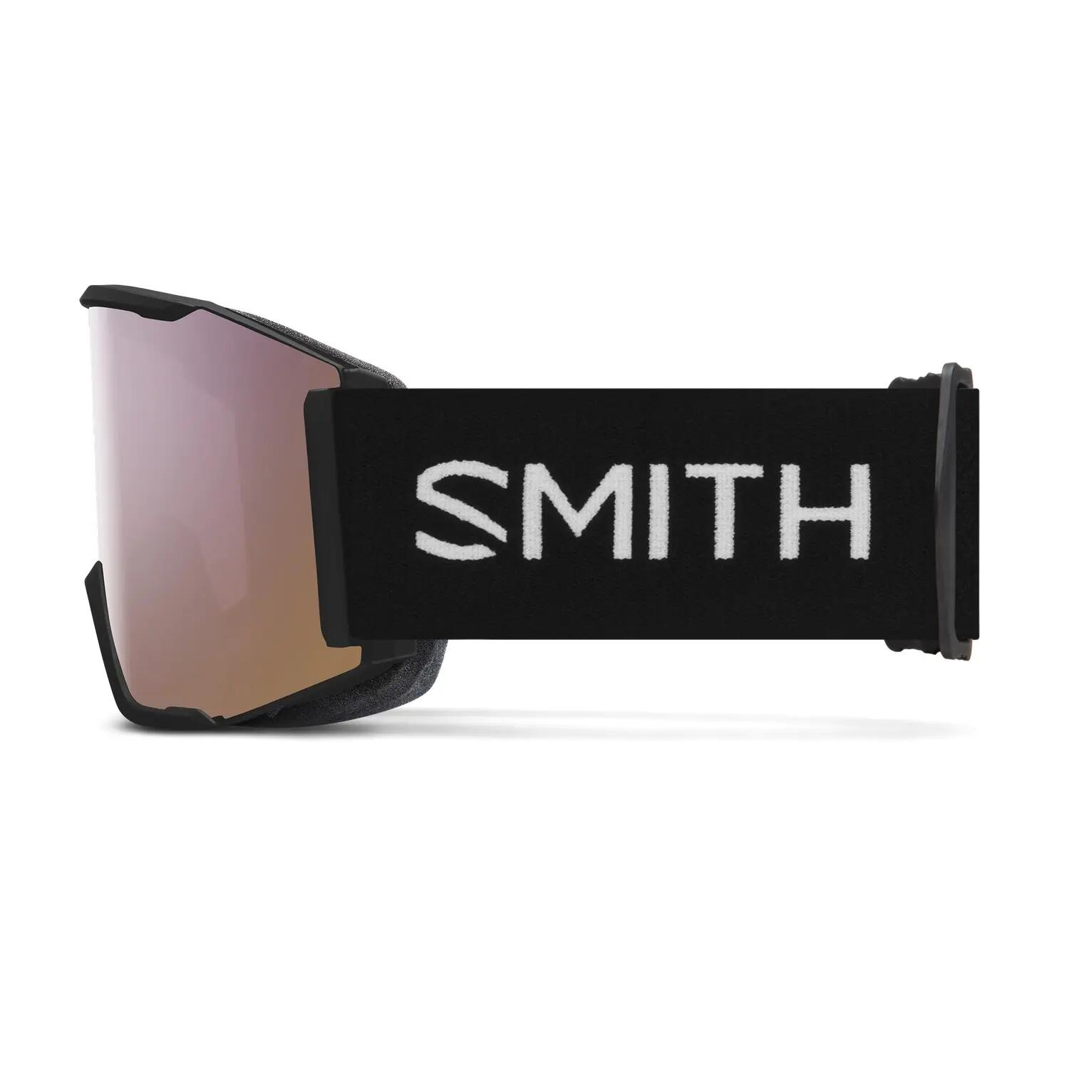 Masque de ski Smith Squad MAG noir ChromaPop Everyday Rose Gold Mirror 3/3
