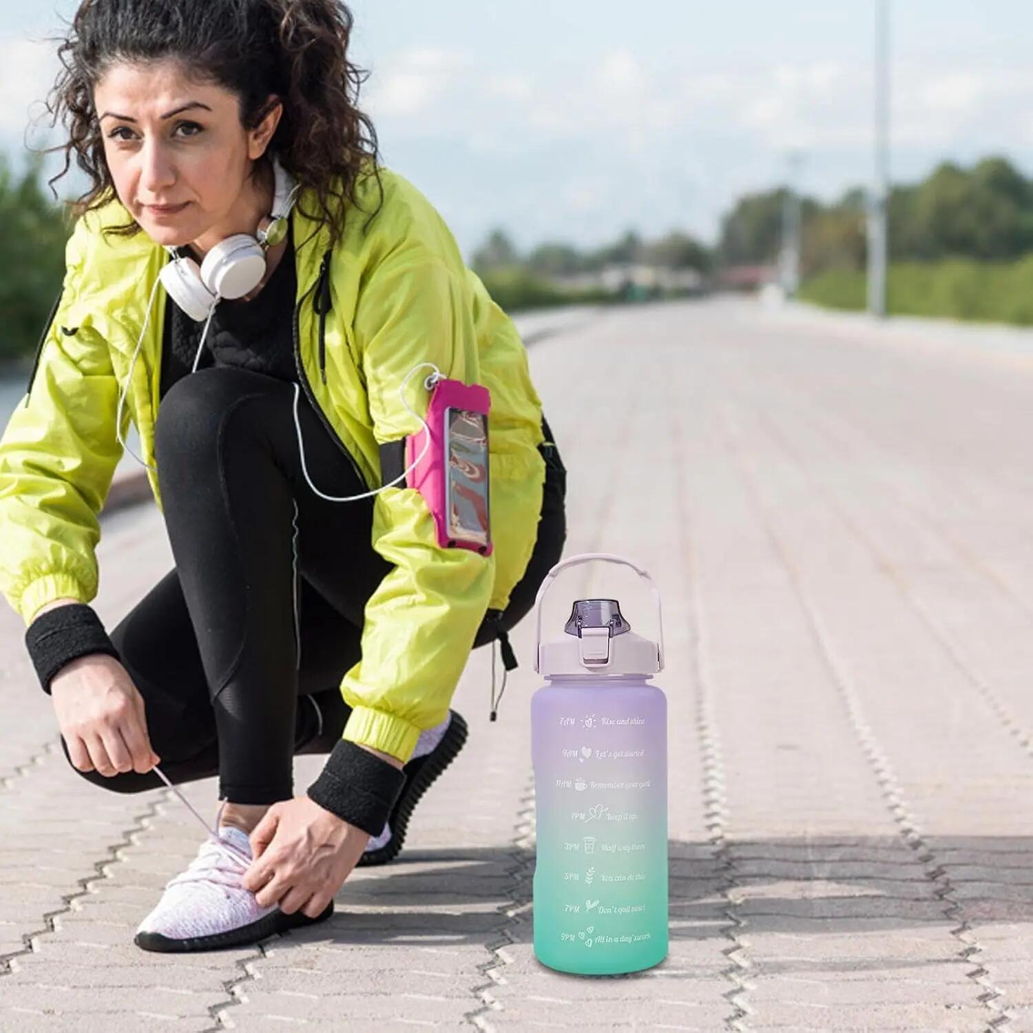 Sport pour filles - 2 L | Gourdes pliables et faciles à transporter, idéales 2/5