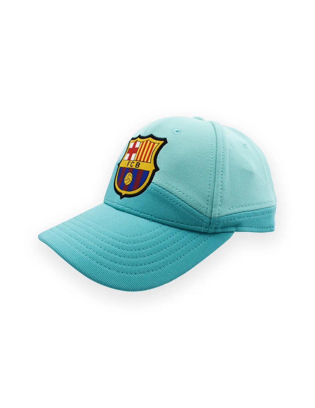 Gorra FC Barcelona Niño Turquesa con Escudo 3/6