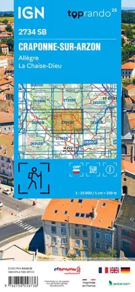 2734SB CRAPONNE-SUR-ARZON-ALLEGRE LA CHAISE-DIEU 2/2