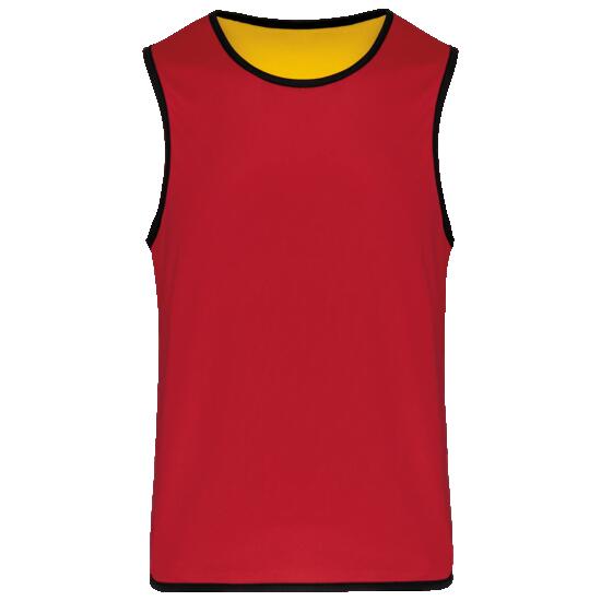 Chasuble de rugby réversible unisexe - Sporty Red / Sporty Yellow - L/XL