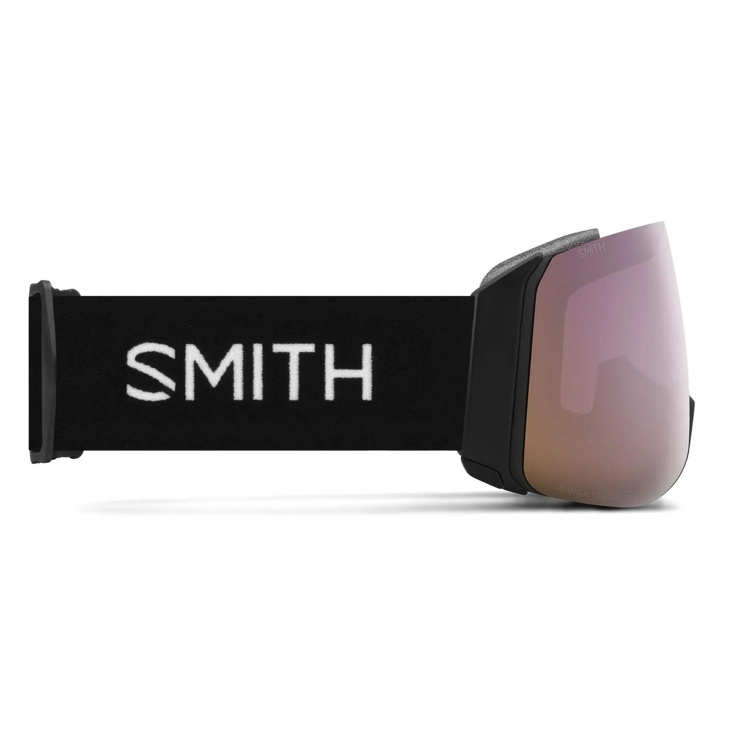 Masque de ski Smith 4D MAG XL Black ChromaPop Everyday Rose Gold Mirror Homme 2/4