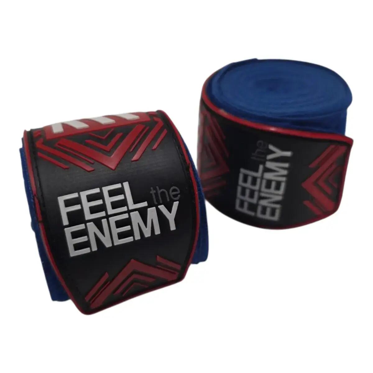 Vendas de boxeo - Boxeo - Hombre y mujer - Semielásticas, 4 m - Azul 2/4