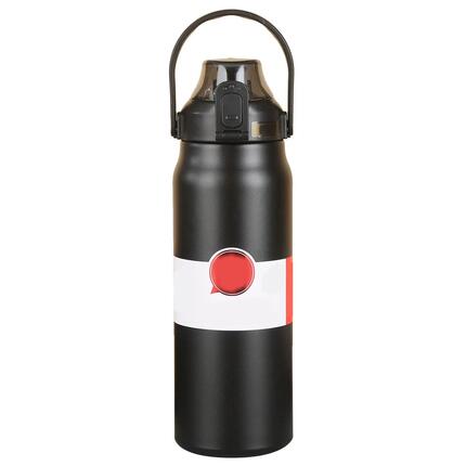 Gourde Isotherme en Acier Inoxydable 316, 1.2L Noir Nuit, Bouteille Sport prévis
