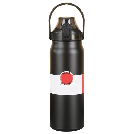 Gourde Isotherme en Acier Inoxydable 316, 1.2L Noir Nuit, Bouteille Sport prévis