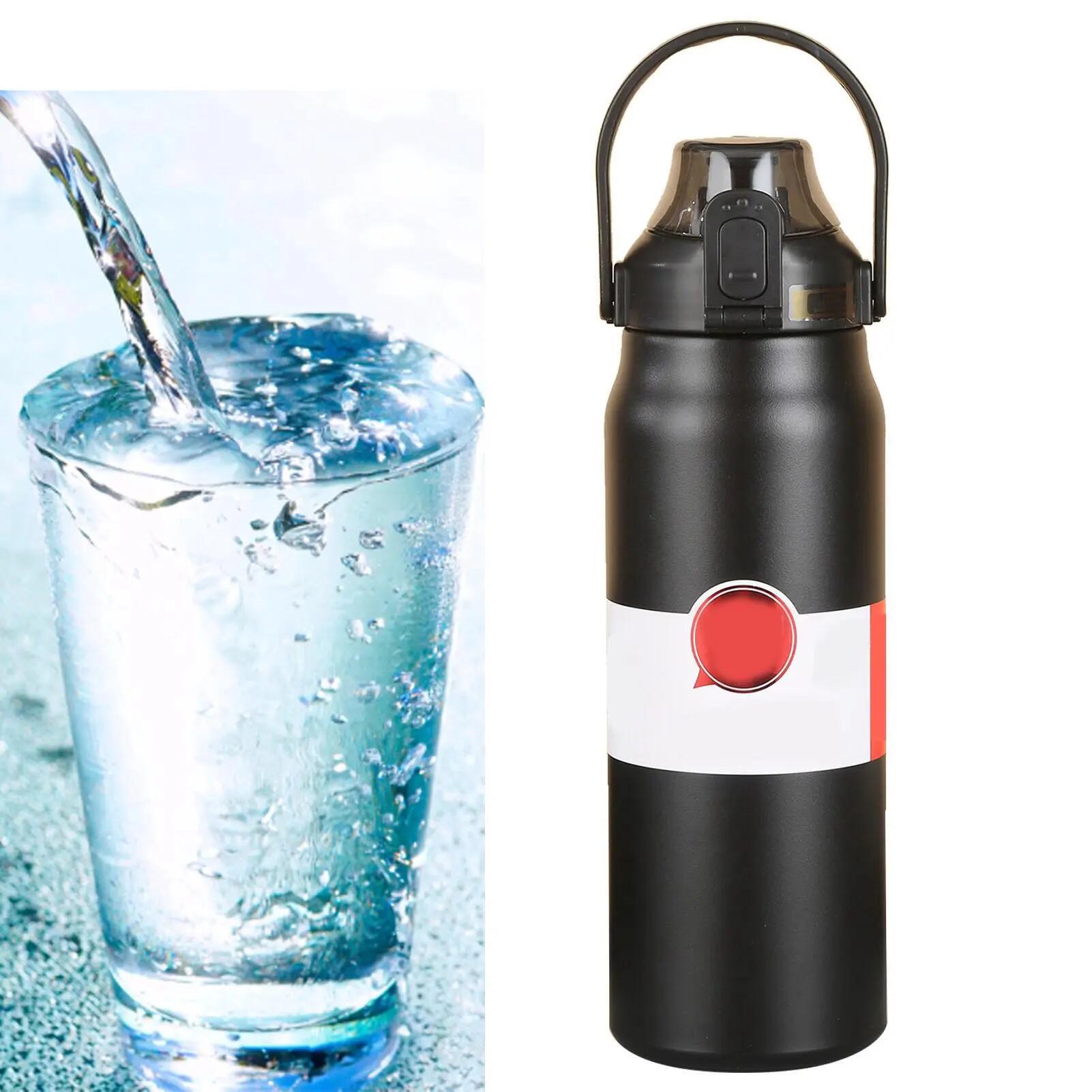 Gourde Isotherme en Acier Inoxydable 316, 1.2L Noir Nuit, Bouteille Sport prévis 5/5
