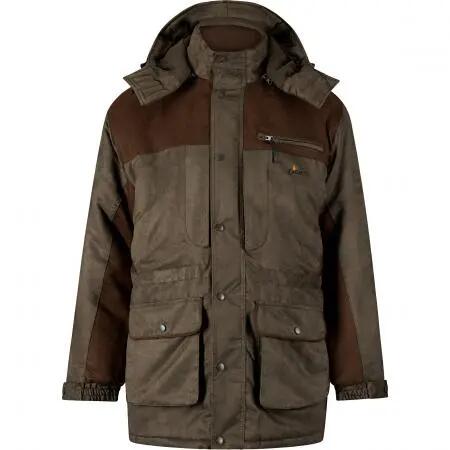 Herren - Outdoorjacke - warm gefüttert, mit Kapuze - Arctic - oliv-braun 1/5