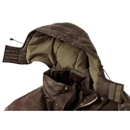Herren - Outdoorjacke - warm gefüttert, mit Kapuze - Arctic - oliv-braun 5/5